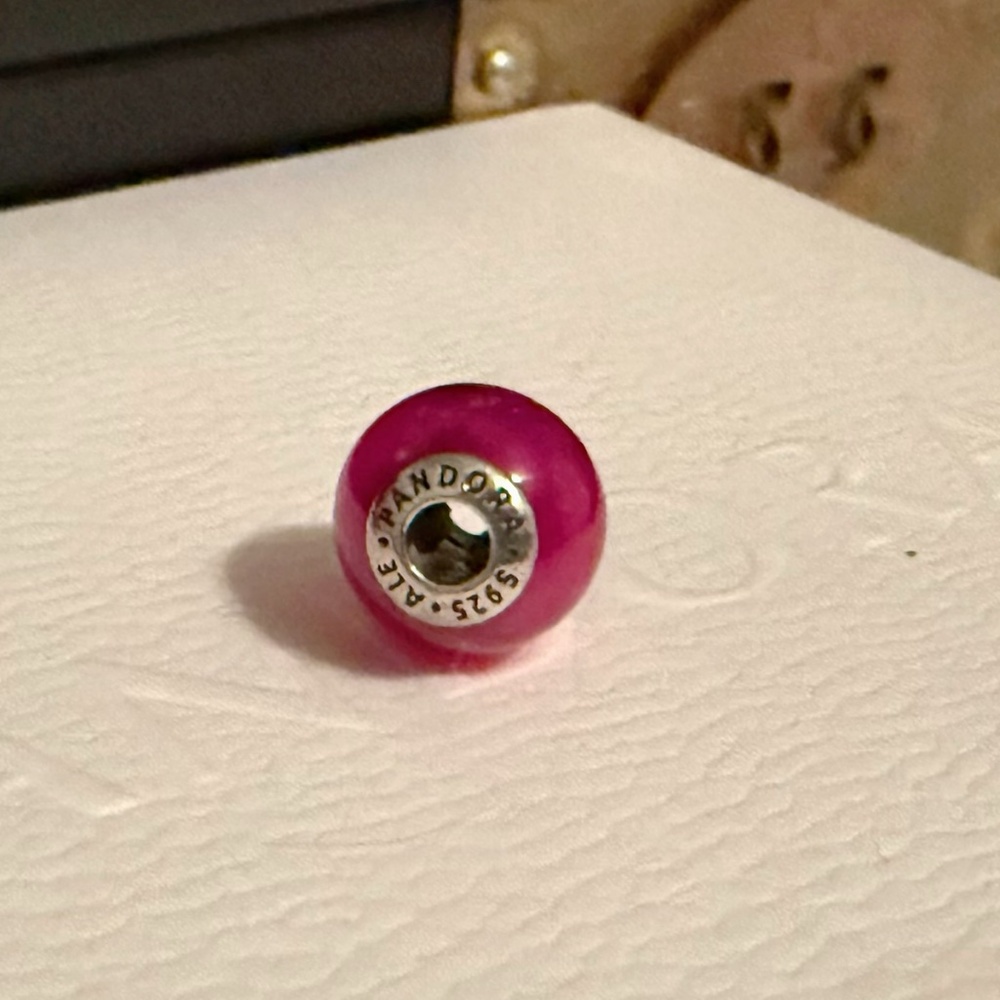 Sterling Silver Pandora ESSENCE Passion Charm with Synthetic Ruby - 796007SRU